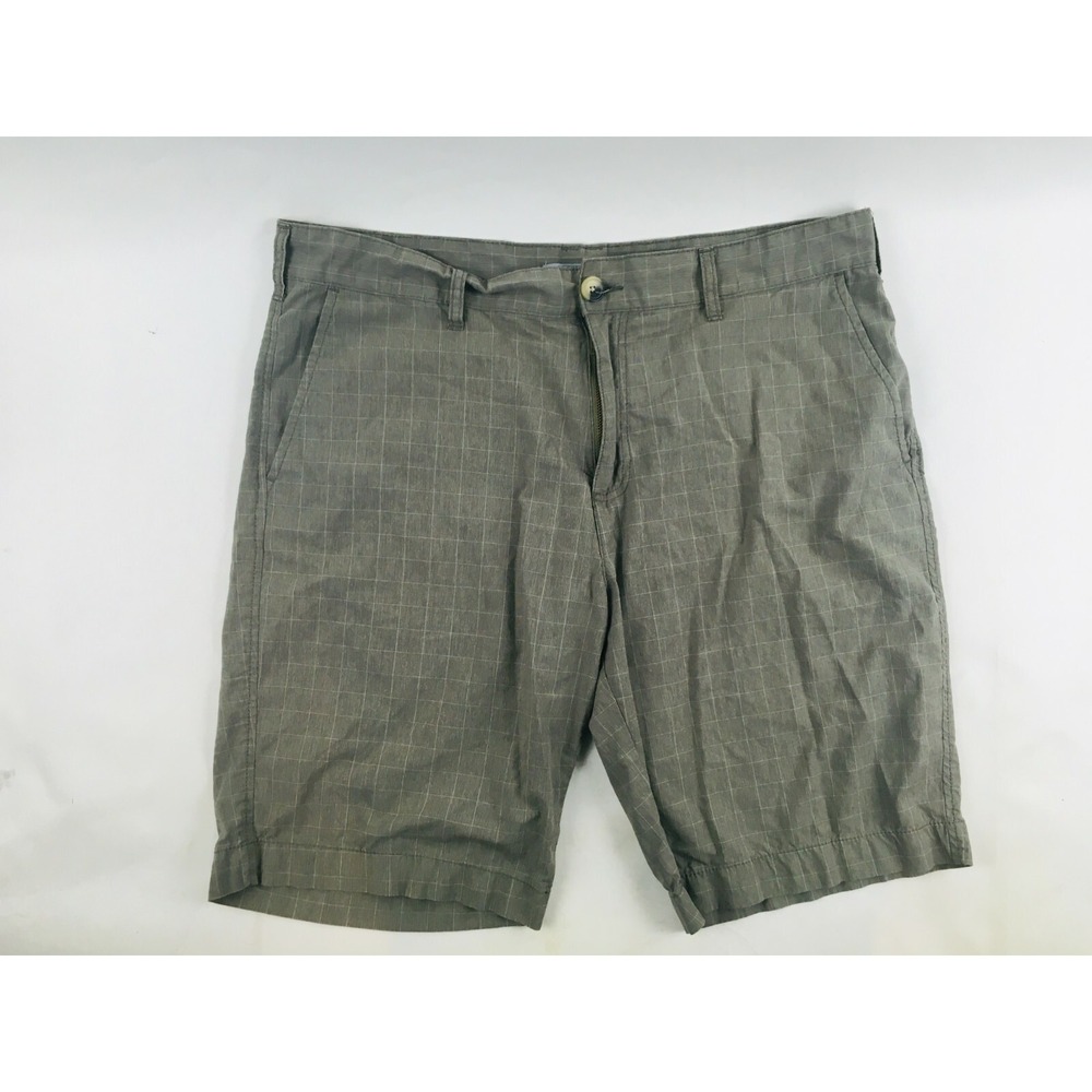 Method Chino Shorts Men's Size 38 Greenish Brown Checkered Outdoor RN63925